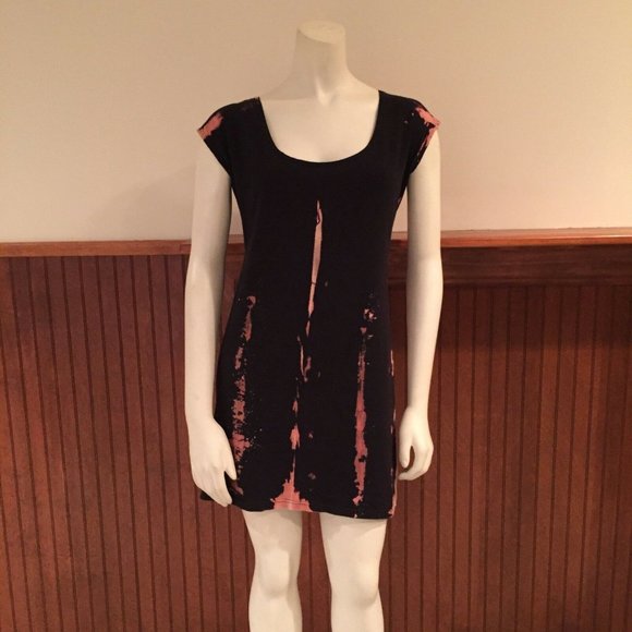 Mary Meyer Black and Tan Tie-Dye Dress - Size: XS - Picture 1 of 11